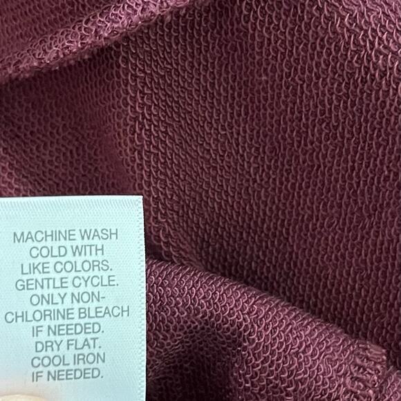 J Jill Luxe Tencel Draped Open Front Cardigan Size M Red Loungewear Travel - Picture 7 of 7